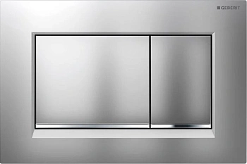 Клавиша Geberit Omega Type 30 115.080.KN.1, матовая, глянцевый хром