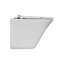 Унитаз подвесной безободковый BelBagno MARMI BB052CHR/BB052SC - Gidratop.ru изображение