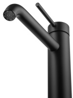 Смеситель для раковины высокий WONZON & WOGHAND STICK, Черный матовый (WW-88239017-MB) - Gidratop.ru изображение