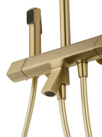 Душевая система с термостатом WONZON & WOGHAND The ONE, Брашированное золото (WW-B3094-BG) - Gidratop.ru изображение