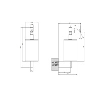 GESSI Origini дозатор для жидкого мыла настенный черный/хром - Gidratop.ru изображение