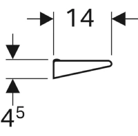 Полка прямая Geberit Renova 299250000, 50 см, белый - Gidratop.ru изображение