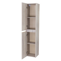 KRAFT Шкаф подвесной с двумя распашными дверцами с доводчиками, с двумя полками, левост. Rovere Galifax Bianco, 330x300x1600, KRAFT-1600-2A-SC-RGB-L - Gidratop.ru изображение