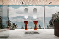 Раковина отдельностоящая прозрачная ABBER Kristall AT2703Opal коричневая - Gidratop.ru изображение