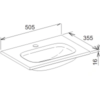 Раковина Keuco Royal Universe 32791 315001, 50 см, 1 отверстие под смеситель, белый - Gidratop.ru изображение