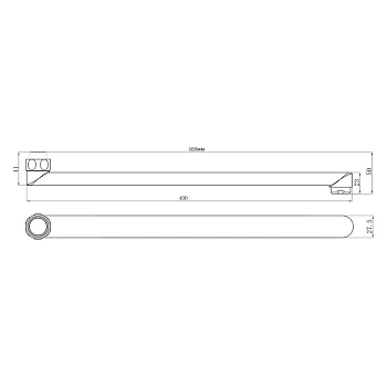 Излив для смесителя Lemark LM9474C, 40 см, хром