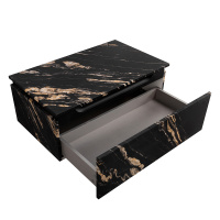 SLIDER Тумба с одним выкатным ящиком, черный Фьюжн, 796x476x300, SLIDER-800-1C-PI-NF-P - Gidratop.ru изображение