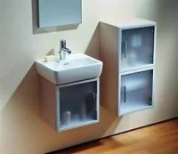 Шкаф под раковину Laufen Case 7195.1.070.500.1 белый петли слева, (DN) - Gidratop.ru изображение