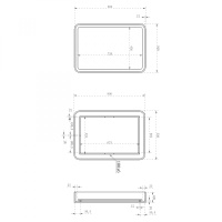 Зеркало для ванной ABBER Kristall AT6701Rubin с подсветкой - Gidratop.ru изображение