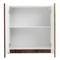 FLY-MARINO Шкаф подвесной с двумя распашными дверцами с доводчиками, двойной, Rovere Moro, 700x300x750, FLY-MARINO-700-2A-SC-RW-P - Gidratop.ru изображение