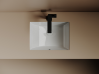 Раковина встраиваемая снизу Ceramicanova Era, с отверстием слива - перелива 460x348x213 мм, белый, арт.CN15002 - Gidratop.ru изображение