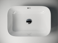 Умывальник чаша ELEMENT накладная прямоугольная 460x330x135мм - Gidratop.ru изображение