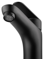 Смеситель для раковины высокий WONZON & WOGHAND ALFA, Черный матовый (WW-A40232-MB) - Gidratop.ru изображение