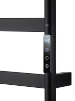 Полотенцесушитель электрический WONZON & WOGHAND DÜSSELDORF, Черный матовый (WW-A204-MB) - Gidratop.ru изображение