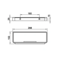 Полка для мыла Keuco Plan 14958 010051, хром, белый - Gidratop.ru изображение