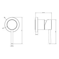 Gessi Emporio Via tortona внешние части для настенного смесителя на 1 позицию, цвет: Chrome - Gidratop.ru изображение