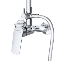 DUE Душевая стойка со смесителем, хром DUE-DOCM-CRM - Gidratop.ru изображение