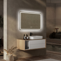 Зеркало ABBER See AG6104SP с подсветкой, сенсорный выключатель, диммер, датчик присутствия - Gidratop.ru изображение