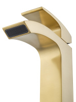 Смеситель для раковины WONZON & WOGHAND FIT, Брашированное золото (WW-88139009-BG) - Gidratop.ru изображение