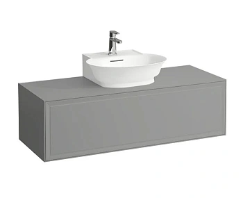 Тумба под раковину Laufen New Classic 117.5 х 45.5 х 34.5 см, 4.0602.3.085.627.1, подвесная, вырез посередине, серый