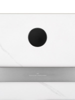 Полотенцесушитель электрический с каменной плитой Белый мрамор WONZON & WOGHAND STUTTGART, Брашированный никель (WW-A501-BR) - Gidratop.ru изображение