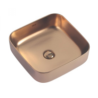 Раковина накладная ABBER Rechteck AC2211MRG розовое золото матовое - Gidratop.ru изображение