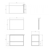Консоль под раковину ABBER Stein AS2631 напольная, белая матовая - Gidratop.ru изображение