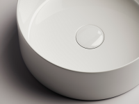 Умывальник чаша накладная круглая Element 358x358x137мм - Gidratop.ru изображение