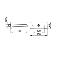 Излив Keuco Plan 59982010000 для душа, каскадный, цвет хром - Gidratop.ru изображение