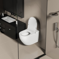 Унитаз ABBER Bequem AC1126P подвесной белый с импульсным смывом - Gidratop.ru изображение