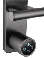 Полотенцесушитель электрический WONZON & WOGHAND NÜRNBERG, Темный графит (WW-AL349-GM) - Gidratop.ru изображение