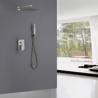 Душевая система ABBER Daheim AF8219SP скрытого монтажа без излива, сатин - Gidratop.ru изображение