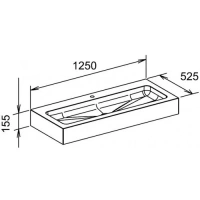 Тумба под раковину Keuco Edition 300 30372 009000 125х52,5 см дуб - Gidratop.ru изображение
