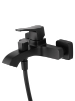 Смеситель для ванны с душем WONZON & WOGHAND FLEX, Черный матовый (WW-88037072-MB) - Gidratop.ru изображение