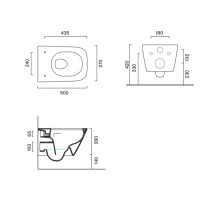 Catalano Green Унитаз подвесной 50*37, безободковый, цвет белый глянцевый - Gidratop.ru изображение