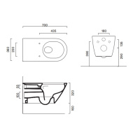 Catalano Comfort Унитаз подвесной 70*37, цвет белый глянцевый - Gidratop.ru изображение