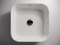 Умывальник чаша ELEMENT накладная квадратная 400x400x135мм - Gidratop.ru изображение