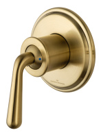 Смеситель с гигиеническим душем встраиваемый WONZON & WOGHAND STEAM, Брашированное золото (WW-88849008-BG) - Gidratop.ru изображение