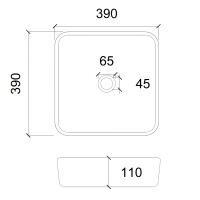 Раковина накладная стеклянная ABBER Glas AK2311B черная - Gidratop.ru изображение