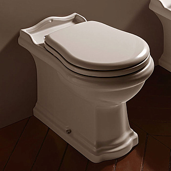 Унитаз 61х39см., приставной, слив универсальный, цвет: белый