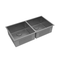 Кухонная мойка Lemark Proran 900 9936139, 86 см, нержавеющая сталь, PVD-nano покрытие, графит - Gidratop.ru изображение