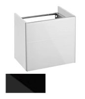 Тумба под раковину Keuco Royal Reflex 34090 570002 подвесная 50 см, черный, петли справа - Gidratop.ru изображение