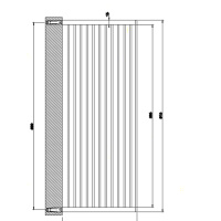 Gessi Rettangolo полочка 60см широкая, цвет: шлифованный черный металлик - Gidratop.ru изображение