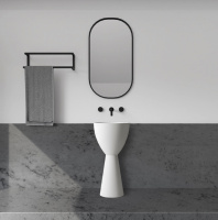 Раковина отдельностоящая ABBER Stein AS2507 белая матовая - Gidratop.ru изображение