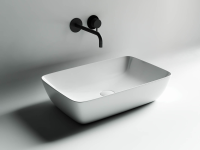 Умывальник чаша FORM накладная прямоугольная 590x400x145мм - Gidratop.ru изображение