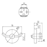 Крючок для полотенец Villeroy&Boch двойной TVA15101200061 - Gidratop.ru изображение