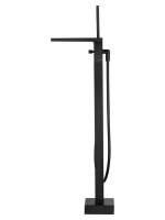 Смеситель для ванны напольного монтажа WONZON & WOGHAND FIT, Черный матовый (WW-88649009-MB) - Gidratop.ru изображение