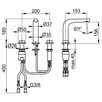 Смеситель Keuco Edition 400 51515010100 для раковины, цвет хром - Gidratop.ru изображение