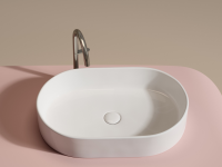 Умывальник чаша накладная овальная Element 608x385x122мм - Gidratop.ru изображение