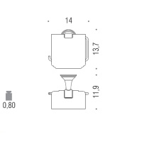 Colombo Hermitag Держатель для бумаги с крышкой, цвет: PVD золото - Gidratop.ru изображение